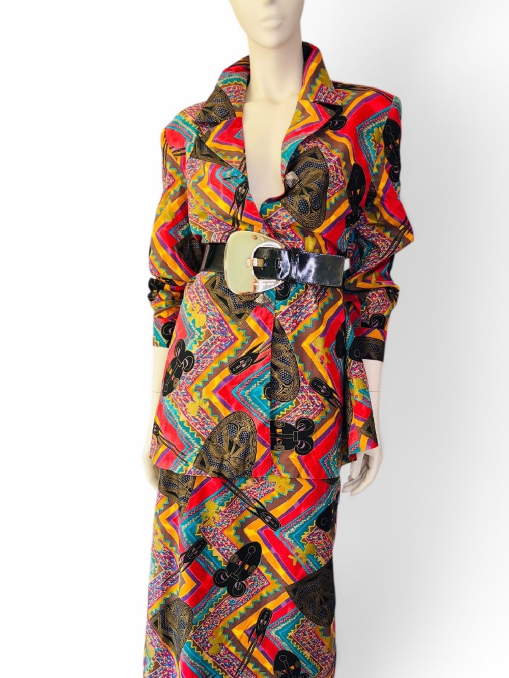 Laura Henson Two-Piece Abstract Colorful Artist Statement Set M/L